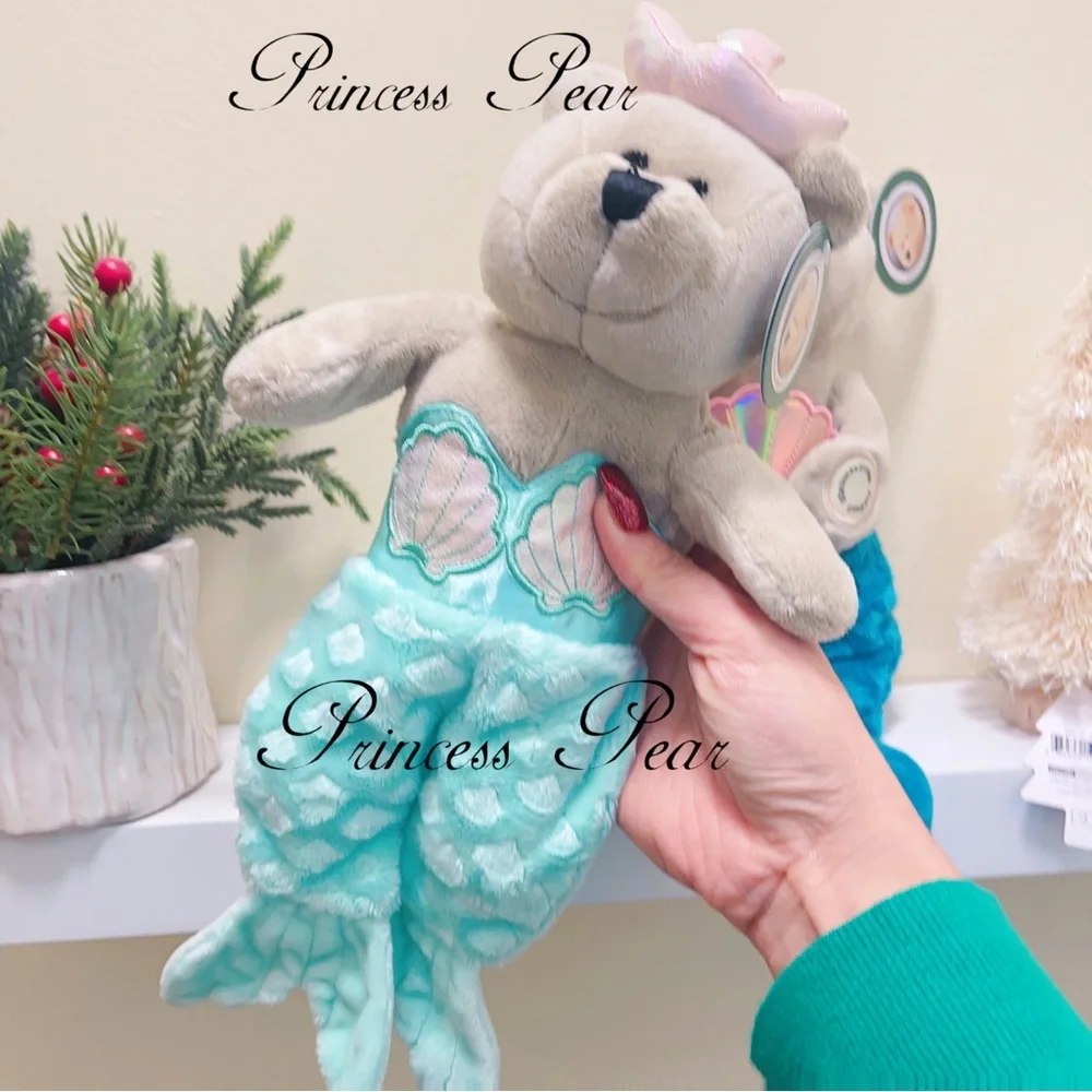 2021 & 2022 Starbucks Thailand Teal Mermaid Siren Bearista - Picture 3 of 9